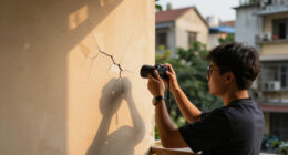 Hanoi Investigates Homeland Apartment Building Over Cracks And Subsidence
