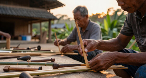 Visitors Explore Bamboo Dragonfly Craft In Thạch Xá