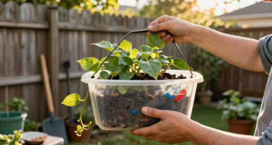 Gardener Transforms Plastic Containers Into A Creative Hanging Planter