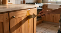 Put Down The Gel And Paint: Update Plain Cabinets With An Oil Solution