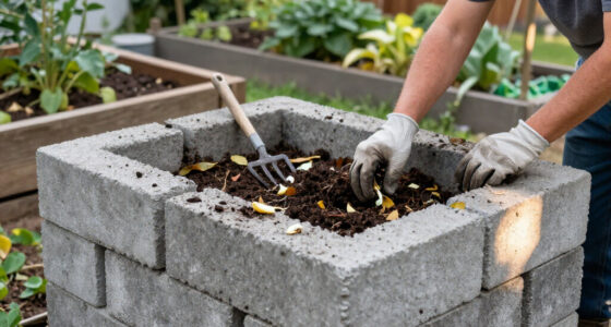 Use Concrete Blocks For A Durable Alternative To A Compost Bin